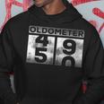 Funny Oldometer 49-50 Birthday Turning 50 Half Century Hoodie Unique Gifts