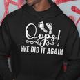 Funny Oops We Did It Again Gift For Cool Mom And Dad To Be Hoodie Personalized Gifts
