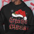 Funny Santa Grandpa Claus Red Plaid Christmas Family Gifts Hoodie Unique Gifts