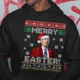 Funny Santa Joe Biden Merry Easter Ugly Christmas Men Women Men Hoodie Graphic Print Hooded Sweatshirt Funny Gifts