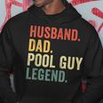 Funny Swimming Husband Dad Pool Guy Legend Vintage Hoodie Funny Gifts