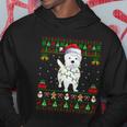 Funny Westie Dog Lover Xmas Santa Ugly Westie Christmas Gift Hoodie Unique Gifts