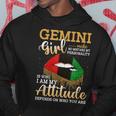Gemini Girl Lip Blacks Birthday Hoodie Funny Gifts