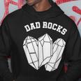 Geologist Dad Rocks Rock Collector Geology Men Hoodie Graphic Print Hooded Sweatshirt Funny Gifts