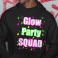 Glow Party Squad Paint Splatter Effect Neon Glow Party Hoodie Unique Gifts