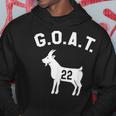 Goat Number 22 Greatest Of All Time Dad Joke Hoodie Unique Gifts