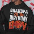 Grandpa Basketball Birthday Boy Family Baller Bday Party Hoodie Unique Gifts