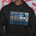Grandpa Myth Pickleball Legend Vintage Blue Graphic Funny Gift Hoodie Unique Gifts