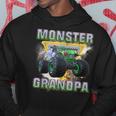 Grandpa Of The Birthday Boy Monster Truck Birthday Gift For Mens Hoodie Unique Gifts