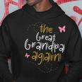 Great Grandpa Again 2023 Baby Shower Pregnancy Family Match Hoodie Unique Gifts