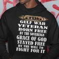 Gulf War VeteranDesert Storm Desert Shield Veteran Men Hoodie Graphic Print Hooded Sweatshirt Funny Gifts