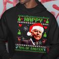 Happy 4Th Of Easter Funny Joe Biden Christmas Ugly Sweater V2 Men Hoodie Graphic Print Hooded Sweatshirt Funny Gifts