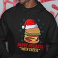 Happy Holidays With Cheese Shirt Cheeseburger Hamburger V2 Hoodie Unique Gifts
