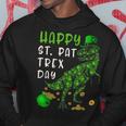 Happy St PatRex Day Dinosaur St Patricks Day Shamrock V2 Hoodie Funny Gifts