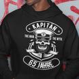 Herren 65 Geburtstag Mann Geschenk Lustig Captain Kapitän Hoodie Lustige Geschenke