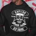 Herren 80 Geburtstag Mann Geschenk Lustig Captain Kapitän Hoodie Lustige Geschenke