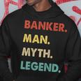 Herren Banker Mann Mythos Legende Hoodie Lustige Geschenke