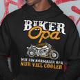 Herren Biker Opa Cooler Motorrad Fahrer Großvater Geschenk Hoodie Lustige Geschenke