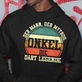 Herren Dart Onkel Dartsspieler Darts Hoodie Lustige Geschenke