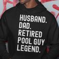 Herren Ehemann Vater Pool Guy Legend Im Ruhestand Hoodie Lustige Geschenke