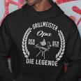 Herren Grillmeister Opa Der Mann Die Legende Hoodie Lustige Geschenke