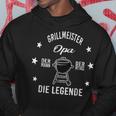 Herren Grillmeister Opa Die Legende Hoodie Lustige Geschenke