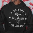 Herren Grillmeister Papa Die Legende Hoodie Lustige Geschenke