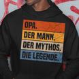 Herren Opa Der Mann Der Mythos Die Legende Großvater Geschenk Hoodie Lustige Geschenke