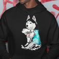 Husky Tattoo I Love Dad Funny Fathers Day Gifts Hoodie Personalized Gifts