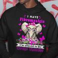 I Have Fibromyalgia Awareness Month Elephant Purple Ribbon Hoodie Unique Gifts