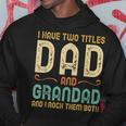I Have Two Titles Dad And Grandad Retro Vintage Hoodie Funny Gifts