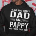 I Have Two Titles Dad And Pappy Funny Fathers Day Pappy Hoodie Funny Gifts