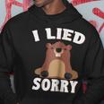 I Lied Sorry Funny Groundhog Day Brown Pig Gift V2 Hoodie Unique Gifts