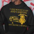 I Like Motorcycles And Camping And Maybe 3 People Lover Hoodie Funny Gifts