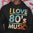 I Love 80S Music 80S Music 80S Rock Music 80S Classic Men Hoodie Graphic Print Hooded Sweatshirt Funny Gifts