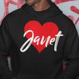 I Love Janet First Name I Heart Named Hoodie Unique Gifts