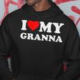 I Love My Granna Heart Hoodie Unique Gifts
