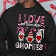 I Love My Third Grade Gnomies Women Teachers Valentines Day Men Hoodie Graphic Print Hooded Sweatshirt Funny Gifts