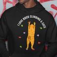 I Love Rock Climbing & Cats Cute Kitty Cat Feline Gift Hoodie Unique Gifts