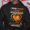 I Wear Orange For My Husband Multiple Sclerosis Ms Awareness Hoodie Funny Gifts