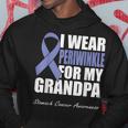 I Wear Periwinkle For My Grandpa Stomach Cancer Awareness Hoodie Unique Gifts