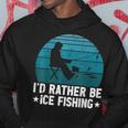 Id Rather Be Ice Fishing Lustige Winterangeln Herren Damen Hoodie Lustige Geschenke