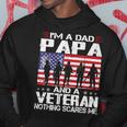 Im A Dad Papa And Veteran Fathers Day Veteran Gifts Idea Hoodie Funny Gifts