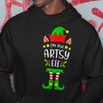 Im The Artsy Elf Matching Family Elf Squad Hoodie Unique Gifts