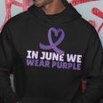 In June Wear Purple Ribbon Alzheimers Awareness Hoodie Unique Gifts
