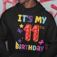 Its My 11Th Birthday Sweet Dunat Girls Funny 11 Year Old Hoodie Unique Gifts
