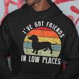 Ive Got Friends In Low Places Dachshund Wiener Dog Hoodie Funny Gifts