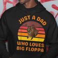 Just A Dad Who Loves Big Floppa Caracal Cat Meme Hoodie Unique Gifts