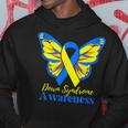 Kids National Down Syndrome Day Awareness Butterfly Mom Dad Hoodie Unique Gifts