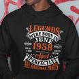 Legend 1958 Vintage 65Th Birthday Born In June 1958 Hoodie Unique Gifts